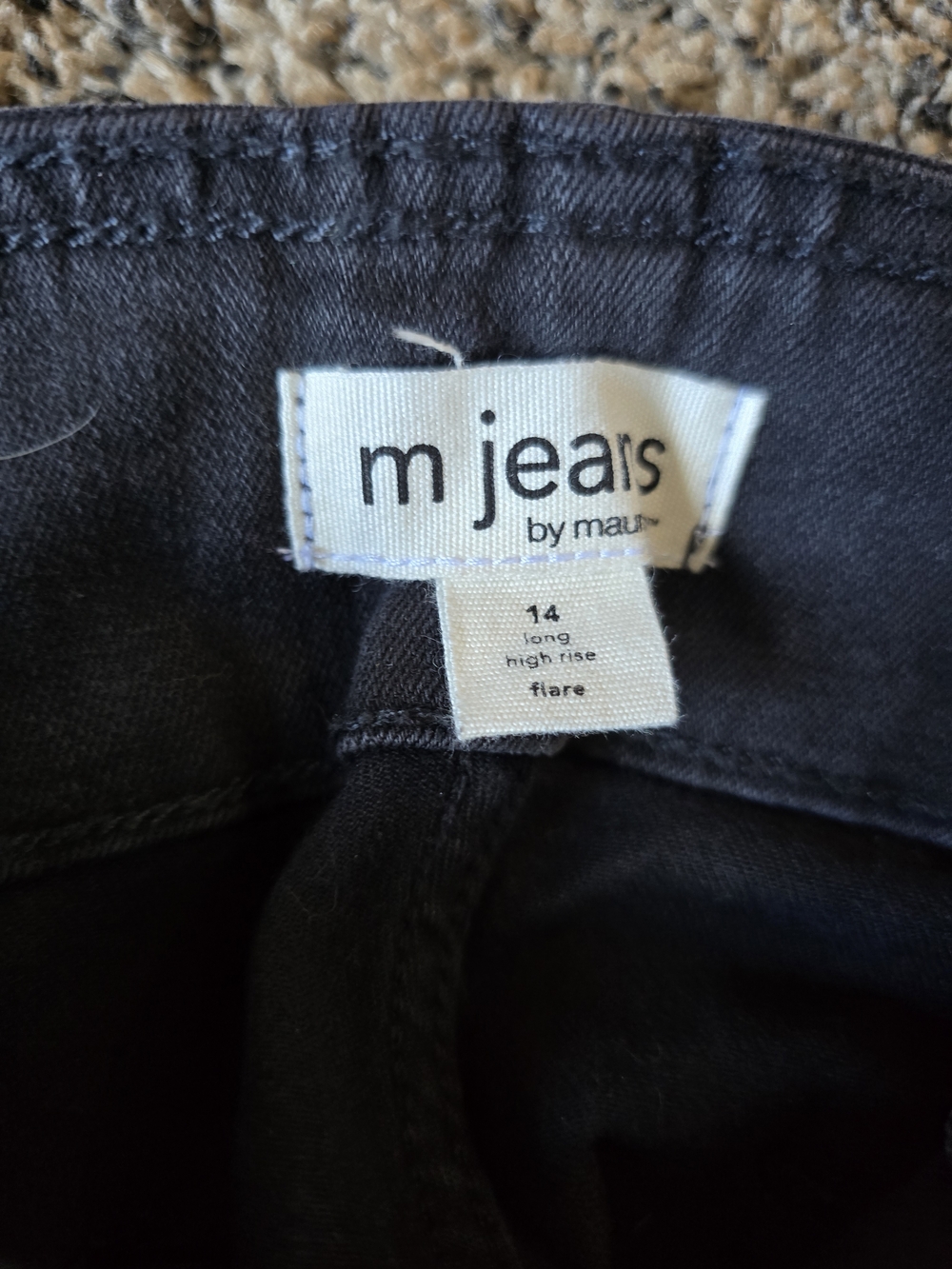 Maurices Dark Gray Wide-Leg Flare Jeans - Picture 2 of 7
